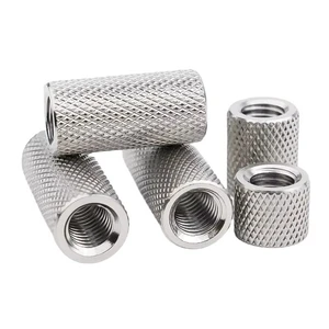 Stainless Steel 304 Knurled Nut Extended Cylindrical Nut 5pcs M3 6*10 M4 8*8 M4 10*10 M5 10*10 M5 10*15