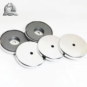 Woodworking Ferrite Magnetic Material Disc Ring Block Countersunk Round Base Neodymium Pot Magnet for Carpentry