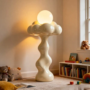 Artistic Flame-Inspired Modern Steel Floor Lamp Metal Contemporary Sculptural LED Lighting for Warehouse Waterproof Dimmable