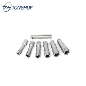 TCT Annular Broach Hole Cutter Set Magnetic Core Drill Bit Set for Metal Steel Plate Copper Aluminum Plate Drilling