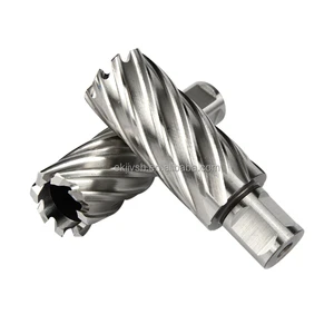 Magnetic Drill Bit with Welding Handle for High-speed Steel Annular Hole Cutting Tool with Diameter 12-22mm * 35mm