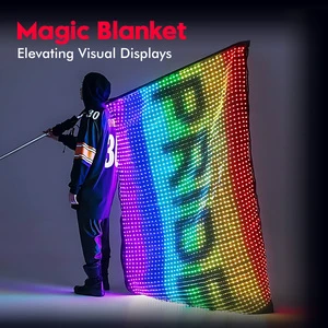 Magic LED Carpet Display Screen Transparent Flexible Blanket Film For Outdoor Event Advertising Innovative LED Display Product