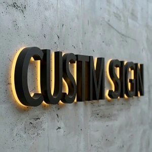 3d Led Signboard Outdoor Led Light Up Sign Custom Acrylic Wall Logo Office Sign Business Store Acrylic Outdoor Signage Outdoor
