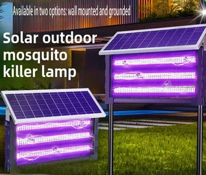 Solar Powered Mosquito Killer Lamp Rechargeable Fly Insect Trap Wholesale for Outdoor Use in Courtyard & Garden Large Area