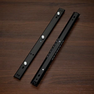 15KG Load Capacity Cold Rolled Steel Flexible Firm Clips 27mm Mini Drawer Slides For Kitchen Home Office Furniture Hardware