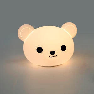 Silicone Contemporary LED Night Light with Touch Control Rechargeable for Bedroom Use-Customizable Colors