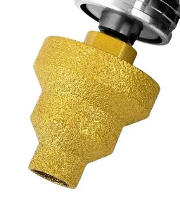 M14 Thread 20-35-50mm Diamond Step Chamfer Drill Bit, Diamond Brazed Step Drill Bit, Multi Layer Tapered Reamer