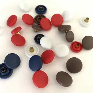 Wholesale 12.5MM 15MM 17MM White Dyeing Nylon Plastic Cap For Snap Button