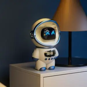 Hot Sale High Quality BT Music Speaker Cute Cosmonaut Design for Children Cosmonaut Night Light with Wireless Speaker