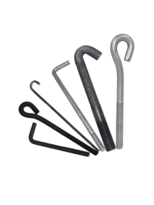 Foundation Anchor Bolt L Type J Type Hook Type Carbon Steel Zinc Plated For Construction Concrete
