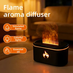 New Arrival 7-Color LED Flame Effect Mini Humidifier Perfect Gift Diffuser For Home, Office & Travel Lovers