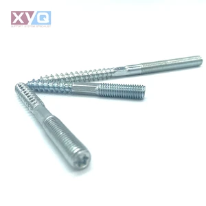Hanger Bolt M10 M12 Galvanized Double Headed Bolt Self-Tapping Screw