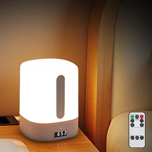 Remote Control Mini Night Light Rechargeable Desk Lamp Bedroom Bedside Lamp Baby Feeding Eye-protection Sleep Lamp