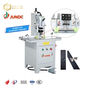 JUNDE JD-R35 Pneumatic Hinge Drilling Machine 3 Spindles 35mm Max Drill 60mm Depth 2870rpm 1.5kw Motor Power