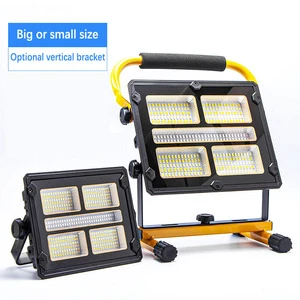 Portable 4 Modes Led Spotlight Usb Charging Searchlight Camping Light Solar Power Work Light Dimmable Flood Light