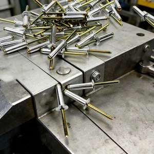 Hi Dude Industrial Grade 6MM Aluminum Steel Blind Rivets Zinc Plated Head 6*25 Model Corrosion Resistant for Automotive