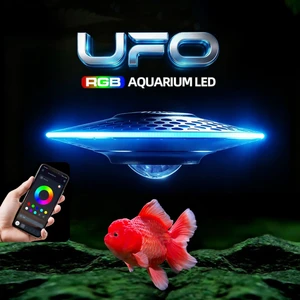 New UFO LED Aquarium Light for Stream Tanks Algae Cultivation Fish Plant Color Enhancement Natural Viewing