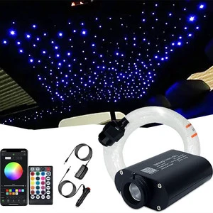 New 16W 12V Mini APP Control Music Sync Fiber Optic RGBW Starry Sky Ceiling Light YM-Everbright for Car & Home