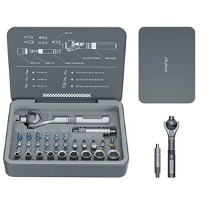 40-in-1 Atuman RS2 Ratchet Screwdriver Set Extendable Handle 40pcs S2 Magnetic Bit Multifunctional 180° Ratchet Head Screwdriver