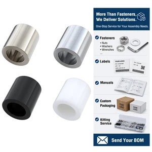 Custom Hollow Spacer Sleeves Tubular Bushings Aluminum Nylon Steel Positioning Spacers OEM