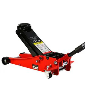 Aeyo Dual Piston Hydraulic Floor Jack 3 Ton Steel Construction For Car Lifting Garage Use