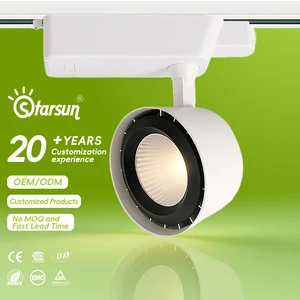 High Power LED COB Aluminum Track Lights with Modern Design for Indoor Use in Hotels and Supermarkets