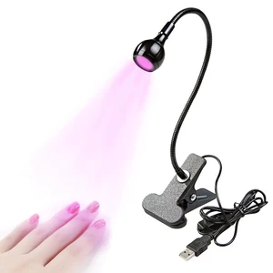 Upgraded Professional Portable Gooseneck UV Lamp Light Fixtures with Fast Curing for Nail Gel Polish Home & Salon Use