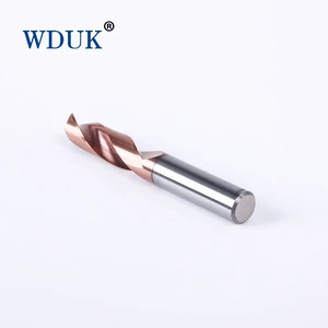 Solid Carbide Drill Bit for Hardened Steel 55HRC Heat Resistant Coated Twist Drill for CNC Machining Centers