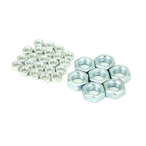 China Fasteners Manufacturers Stainless Steel Hex Nuts Zinc Plated Carbon Steel Flat Hex Nut