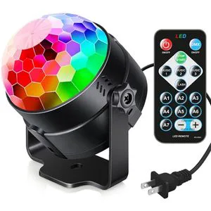 Sound Activated Party Lights DJ Lighting Disco Ball Strobe Lamp Home Dance Parties Birthday Christmas Decorations Stage Light