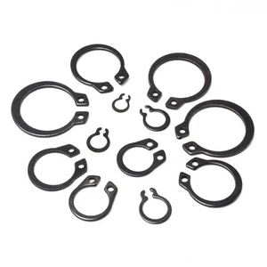 OEM Wholesale Black Carbon 4MM-28MM External Circlip Stainless Steel Din 471 Internal Spring Retaining Rings