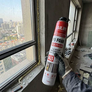 Acoustic Insulation Polyurethane Foam Spray Soundproof Sealant Window Door Caulking One Component Construction Packing