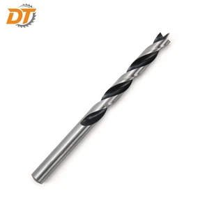 DT 8pcs Set Brad Point Drill Bit 3-10mm HSS/HCS Half Ground Drill Bit for Wood OEM/ODM Customizable