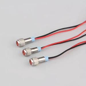CMP Rohs 6mm Metal Stainless Steel or Chrome LED DC 12v Indicator Lamp 24v Indicator Light