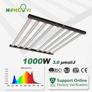 1000W LM301b Full Spectrum Plant Light High Efficiency Aluminum Body Easy Install 8Bar IP65 High PPE High Wattage For Growing