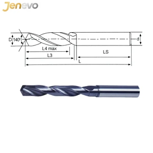 Carbide Bit 5XD (External Cooling) CNC Tools Drilling Tools Customized Carbide Drill for Inncole Materials 3XD 5XD 8XD