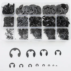 6mm-19mm Split Zinc Plated Carbon Steel External Circlips Black Zinc Retaining Ring for Automotive Industry Shaft