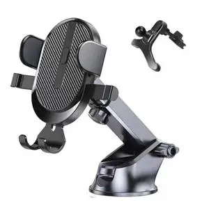 3-in-1 Suction Cup Phone Holder Windshield Dashboard Air Vent Dashboard Windshield Suction Cup Car Phone Mount
