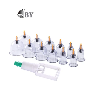 BY Baoyi Plastic AS Vacuum Cupping Therapy Massage Cups Set 1 to 8 Size of Single Cupping Hijama Cups Wholesale Suction Cup