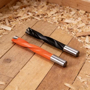 Durable Steel 40Cr Shank Customized Long Drill Bit CNC Tungsten Carbide Tip Orange Black Wood Drilling for Precision Woodworking