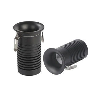 Modern Focus Anti-Glare Mini Spotlight 30mm/40mm/50mm Cut Off 3W/7W Cob LED Recessed Trimless CRI 95 Small Aluminum Lamp Body
