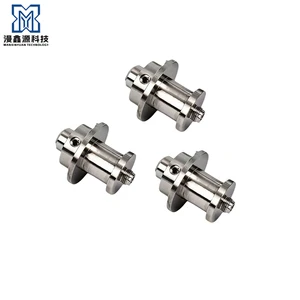 Custom Stainless Steel Flanged Bushing CNC Machining With Set Screw Holes