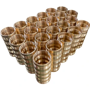 Custom Threaded Bronze Bushing Corrosion Resistant Brass Sleeve for Mechanical Transmission and Hydraulic Systems