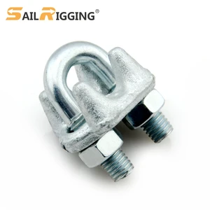 JIS Wire Rope Clip Drop Forged U Bolt Clip Steel Cable Clamp Wire Rope Grips Clamp For Wire Cable 12mm 16mm 18mm 20mm