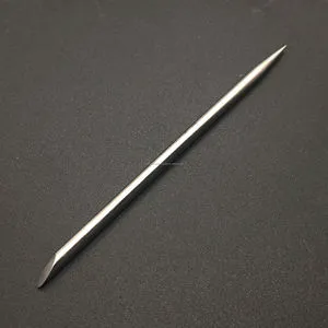 Reusable Stainless Steel Double Head Manicure Stick Cuticle Pusher Nail Cleaning Salon Supplies Professional Nail Tool Custom
