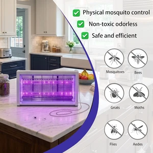 New Arrival 2000V Dual-Light Eco-Friendly Energy-Saving Silent Insect-Killing Electric UV Light Mosquito Killer Lamp