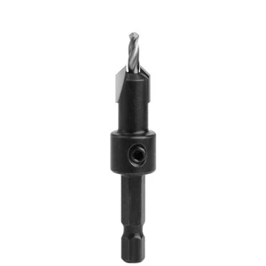 Hex Shank Countersink Drill 2Flute 120 Point Angle Bright Uncoated 2mm Shank Diameter for CNC Milling and Nonferrous Metals