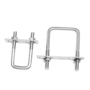 Fujinrui U-Bolt 304 Stainless Steel Zinc Plated M8*60 ISO Special Clamp For Knife Handle Toggle Fixing Water Pipes And Cars