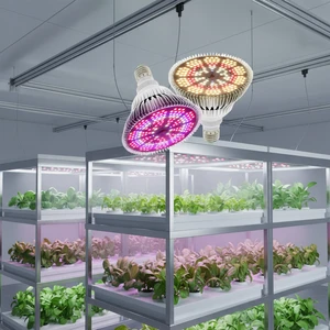 Indoor Greenhouse Full Spectrum LED Plant Grow Light IP65 Aluminum Body Par38 E27 Dimmable 120 Beam Angle Flower Phyto