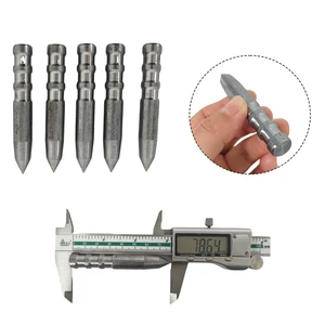 Heavy Duty Manual Center Punch Locator Tool with Conical Tip Round Steel Shank for Metal Wood Marking